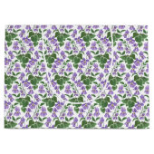 Mauve Violets Bloemen Patroon Grote Gift Bag Large Cadeautasje (Voorkant)