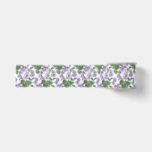 Mauve Violets Floral Custom Grosgrain Ribbon Lint (Voorkant)