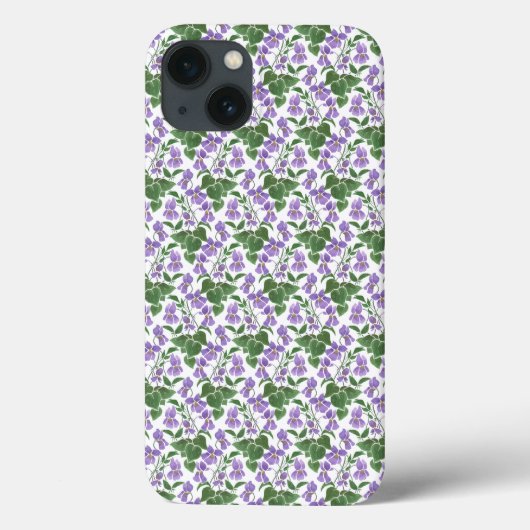 Mauve Violets op witte iPad Air Case-Mate Hoesje (Achterkant)