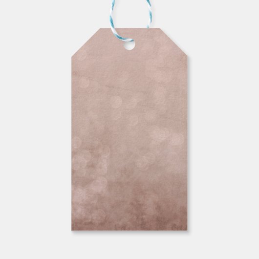  Mauve Waterverf Floral Dank u Cadeaulabel (Achterkant)