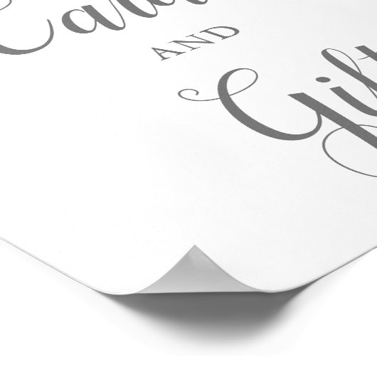 Mauve Waterverf Rozen Floral Kaarten & Gifts Poster (Hoek)