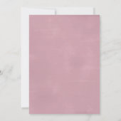 Mauve Waterverf Rozen Floral Vrijgezellenfeest Kaart (Achterkant)