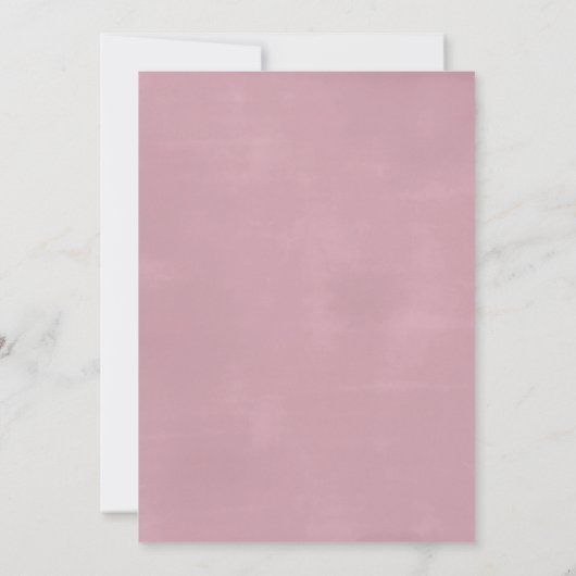 Mauve Waterverf Rozen Floral Vrijgezellenfeest Kaart (Achterkant)