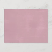 Mauve Waterverf Rozen Floral Wedding Details Informatiekaartje (Achterkant)