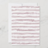 Mauve Wedding Invitation Kaart (Achterkant)