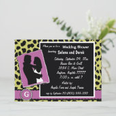 Mauve White en Green Monogram Leopard Kaart (Staand voorkant)