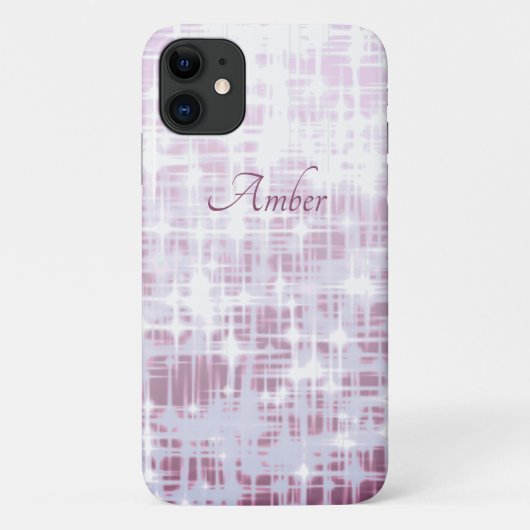 Mauve Witte Verlopen Gloeiende Vonken Persoonlijk Case-Mate iPhone Case (Achterkant)