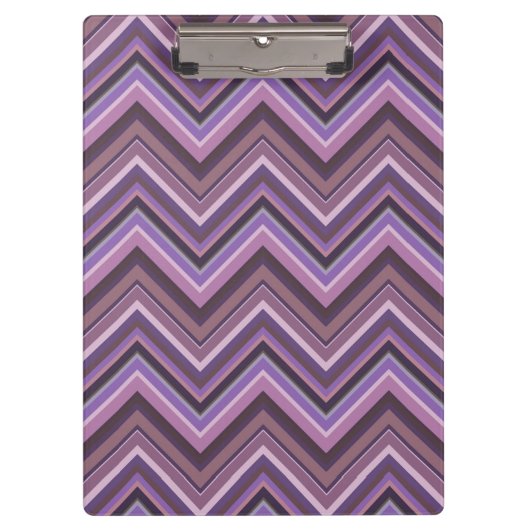Mauve zigzag strepen klembord (Voorkant)