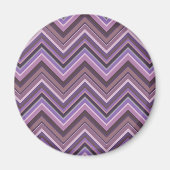 Mauve zigzag strepen magneet (Voorkant)