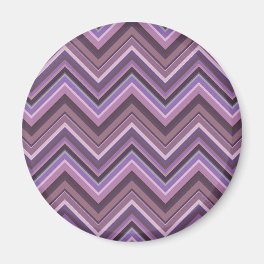 Mauve zigzag strepen magneet (Voorkant)