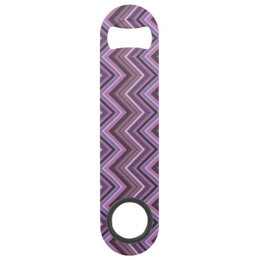 Mauve zigzag strepen speed flessenopener (Voorkant)