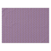 Mauve zigzag strepen tafelkleed (Voorkant (Horizontaal))
