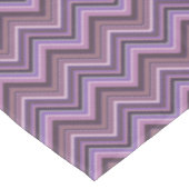 Mauve zigzag strepen tafelkleed (Gekanteld)