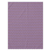 Mauve zigzag strepen tafelkleed (Voorkant)
