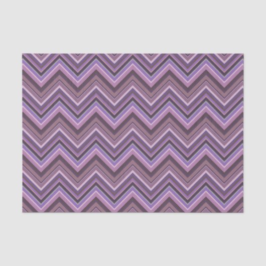Mauve zigzag strepen tissuepapier (Voorkant)