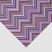 Mauve zigzag strepen tissuepapier (Detail)