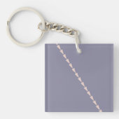 MauveHaze Luxe Metallic Paarse Sleutelhanger (voorkant)