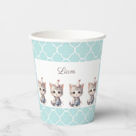 Mauw-schitterende Schattige Papieren beker (Voorkant)