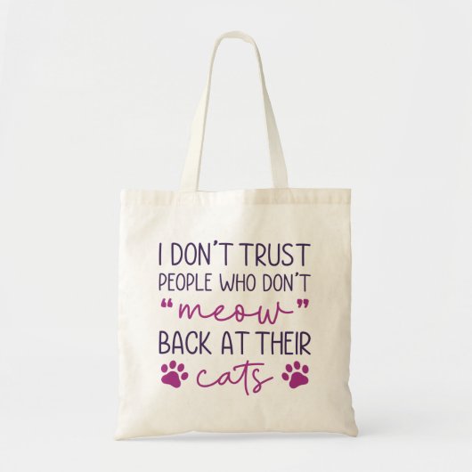 Mauw terug naar hun katten tote bag (Voorkant)