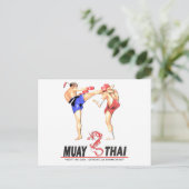mauy-thai-#-2 briefkaart (Staand voorkant)
