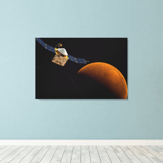 Maven ruimtesonde. canvas afdruk (Insitu (Houten vloer))