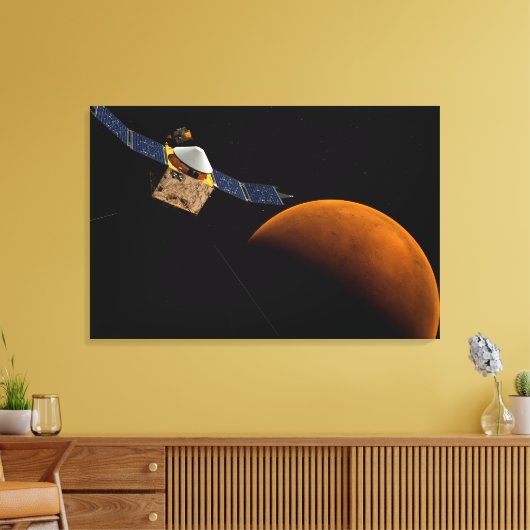 Maven ruimtesonde. canvas afdruk (Insitu (Woonkamer))
