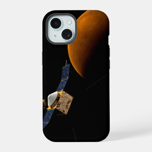 Maven-ruimtevaartuig. iPhone 15 Case (Achterkant)