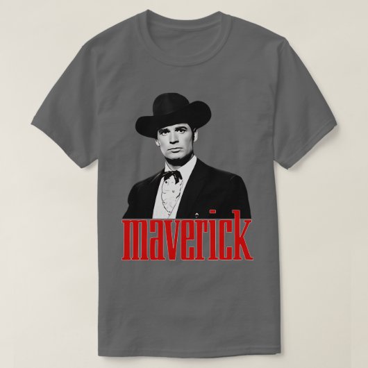 Maverick James Garner 50s60s TV Western T-shirt (Design voorkant)