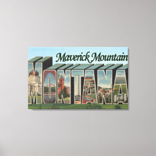 Maverick Mountain Canvas Afdruk