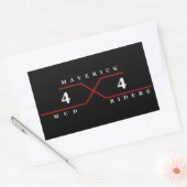 Maverick Mud Riders Rechthoekige Sticker (Envelop)