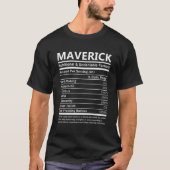 Maverick Name T Shirt - Maverick Nutritional and U (Voorkant)