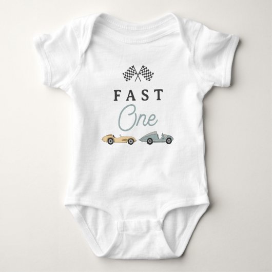 MAVERICK Race Fast One 1st Birthday Romper (Voorkant)