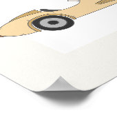 MAVERICK Retro Pastel Race Car 2e verjaardag Poster (Hoek)