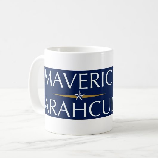 Maverick/Sarahcuda '08 Coffee Mok (Voorkant links)