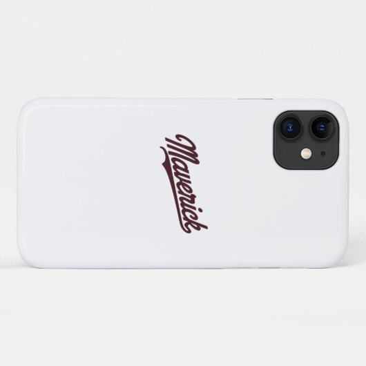 Maverick | typografie | Motivatie Case-Mate iPhone Case (Achterkant (horizontaal))