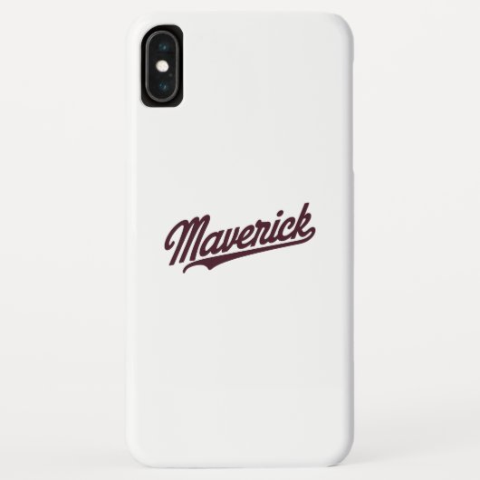 Maverick Typography Art Case-Mate iPhone Case (Achterkant)