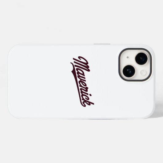 Maverick Typography Design Case-Mate iPhone Case (Achterkant (horizontaal))