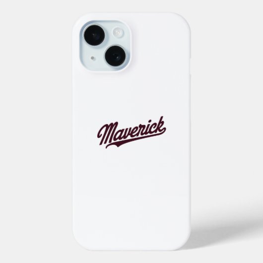 Maverick Typography Elegant Case-Mate iPhone Case (Achterkant)
