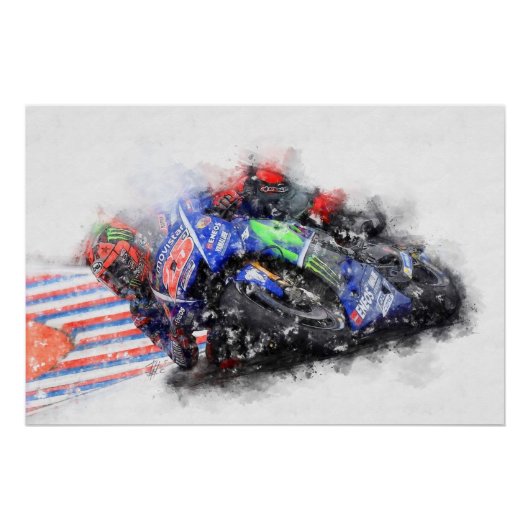 Maverick Viñales Perfect Poster (Voorkant)