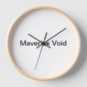 Maverick Void Wall Clock (Voorkant)