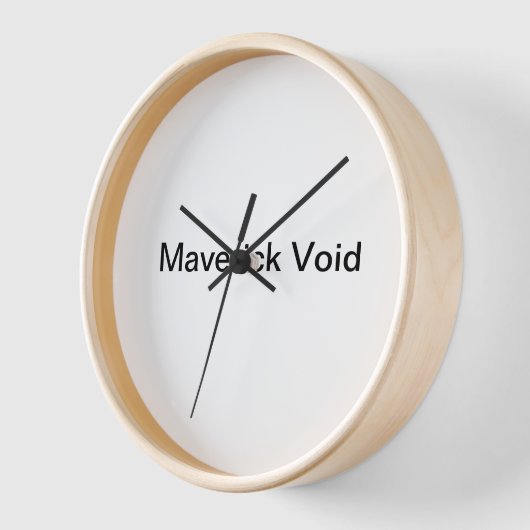 Maverick Void Wall Clock (Hoek)