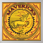 MAVERICKS CALIFORNIA SURFBREAK SURFING POSTER (Voorkant)