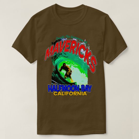 Mavericks Extreme Surf Half Moon Bay T-shirt (Design voorkant)