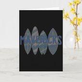 Mavericks Half Moon Y California Big Wave Surfing  Kaart (Gele Bloem)