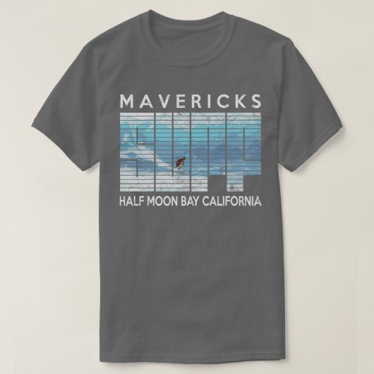 MAVERICKS Surf Half Moon Bay Big Wave Surfing T-shirt (Design voorkant)