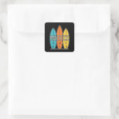 Mavericks Surfboards Trio Vierkante Sticker (Tas)