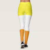 Maverique Flag Geel Sinaasappel Wit Gestreept LGBT Leggings (Achterkant)