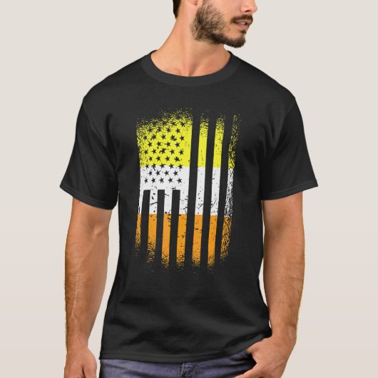Maverique Flag Pride LGBTQ Amerikaanse Pride Vlag T-shirt (Voorkant)