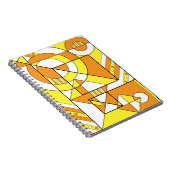 Maverique Pride Abstract Geometrisch Sinaasappel G Notitieboek (Rechterzijde)