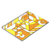 Maverique Pride Abstract Geometrisch Sinaasappel G Notitieboek (Linkerzijde)
